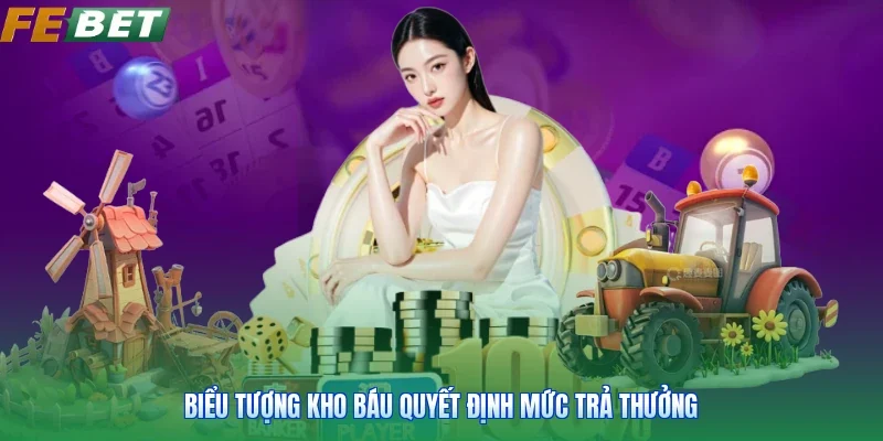 Biểu tượng kho báu quyết định mức trả thưởng