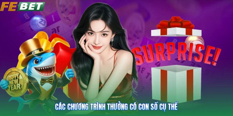Các chương trình thưởng có con số cụ thể