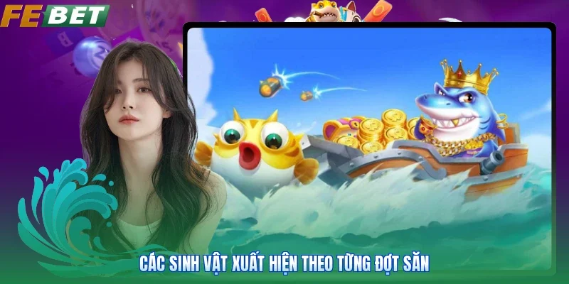 Các sinh vật xuất hiện theo từng đợt săn
