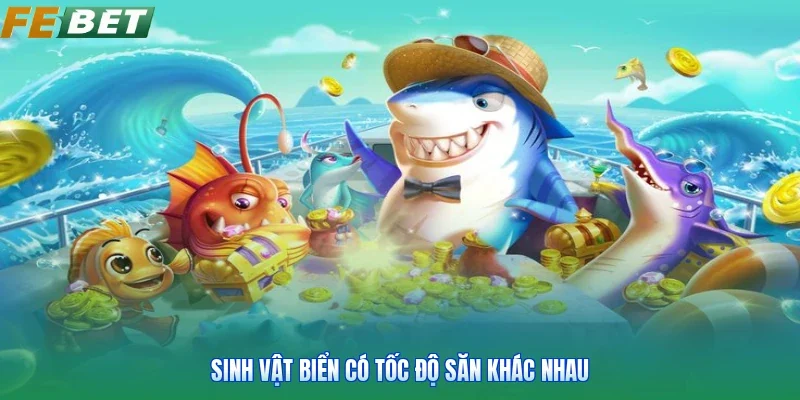 Sinh vật biển có tốc độ săn khác nhau